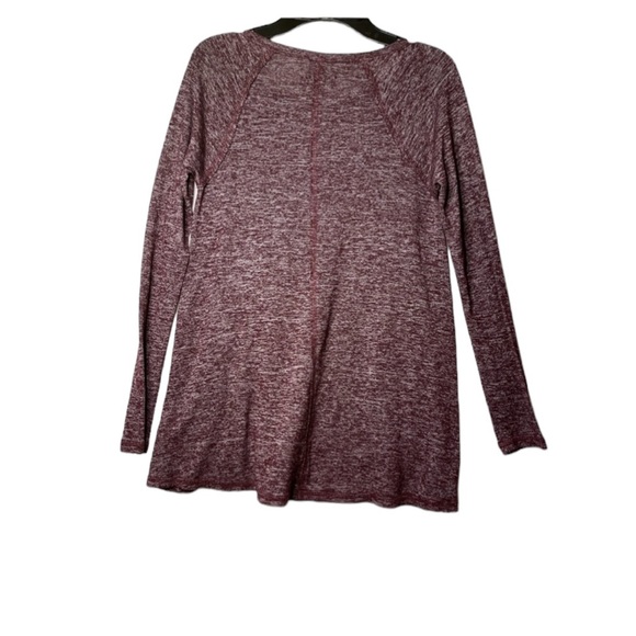 Hollister Co. Women’s Soft and Comfy Long Sleeve Shirt Marled Red/Purple S - Picture 5 of 5